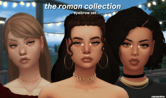 Sims 4 The Roman Collection Eyebrows MiCat Game