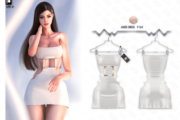 Sims 4 Atelier Lena Simple Silk A Dress N MiCat Game