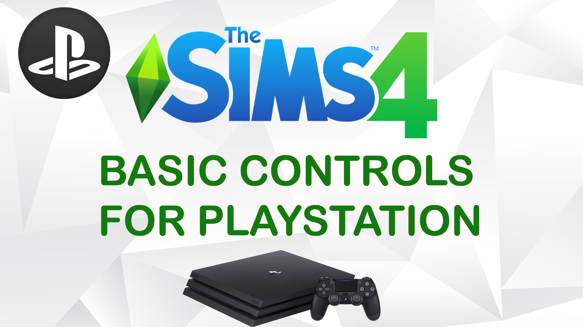 Sims 4 Basic Controls for Playstation - MiCat Game
