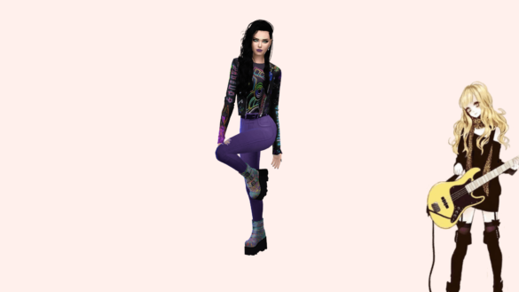 Sims 4 CAS BACKGROUND Anime Guitar