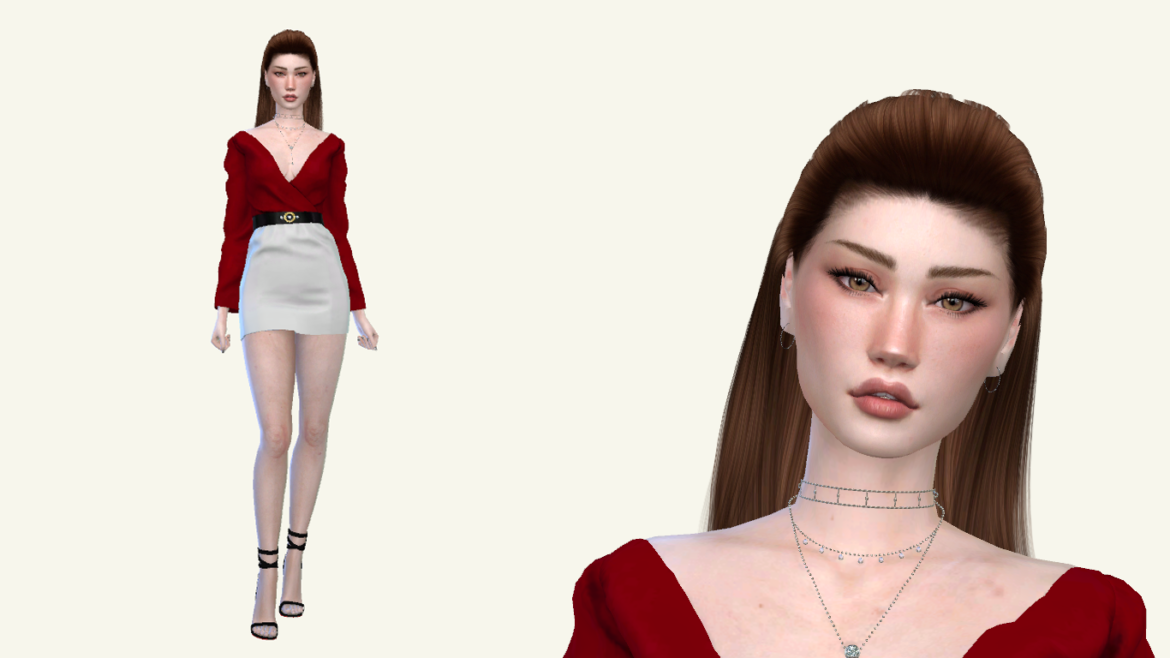 The sims 4 Lookbook Anika CC