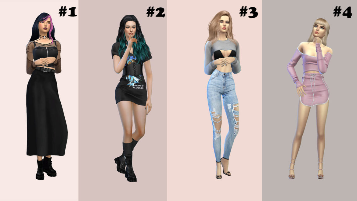 Sims 4 CAS Background Pastel Pack 1