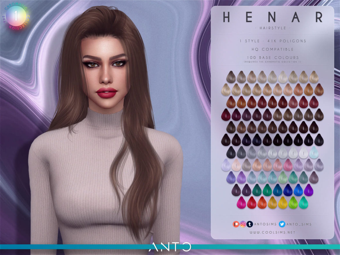 Henar Hairstyle Requires The Chromatic Collection 1