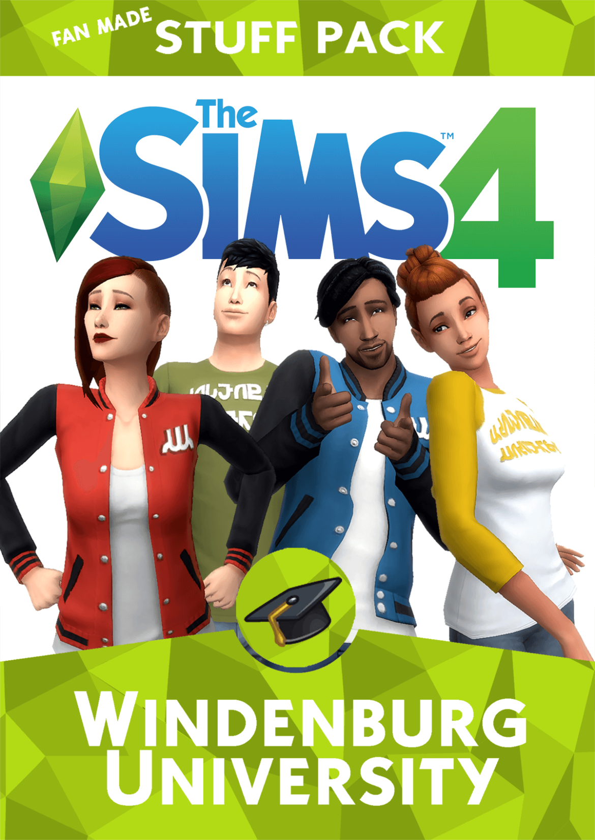 Sims 4 Windenburg University Fan Pack
