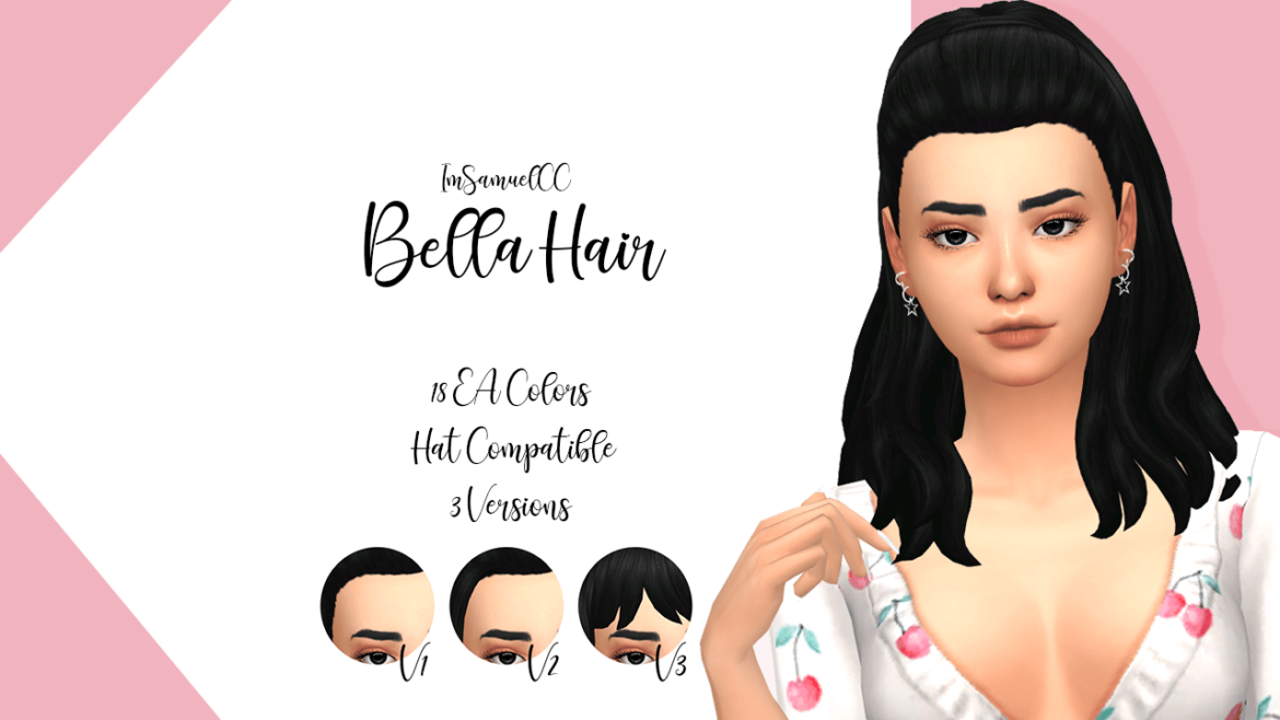 Sims 4 Maxis Match Hair – Bella Hair