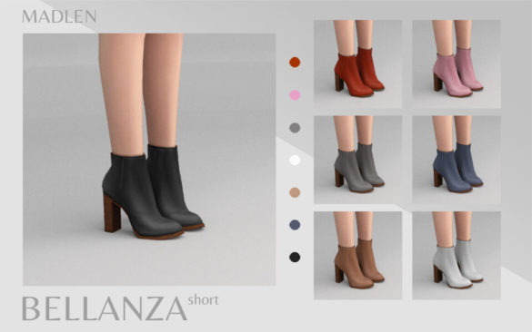Sims 4 Shoes cc – Bellanza Boots (Short)