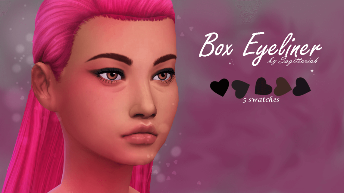 Sims 4 Makeup cc – Box Eyeliner