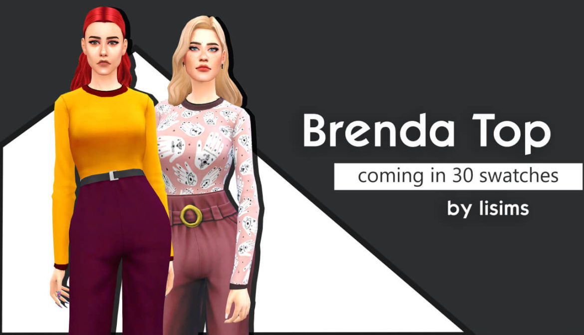 Sims 4 Clothing cc – Brenda Top