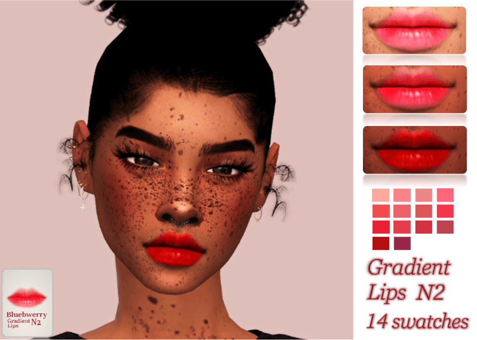 Sims 4 Makeup Cc Gradient Lips N2 Micat Game