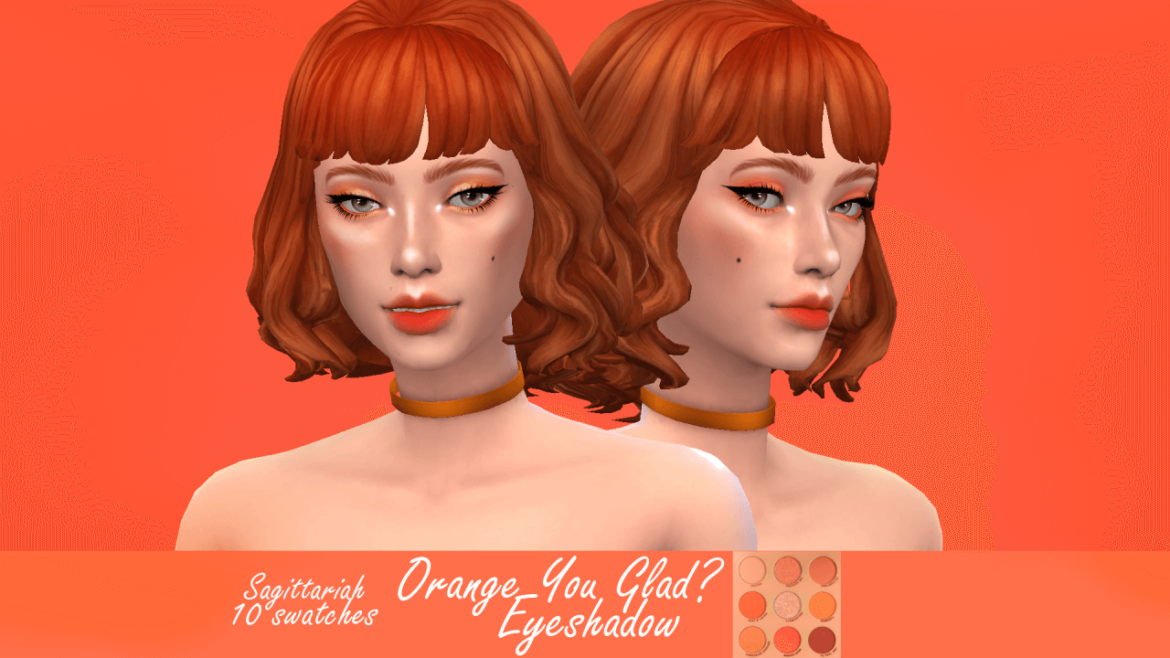 Sims 4 Makeup cc – Orange You Glad? Eyeshadow