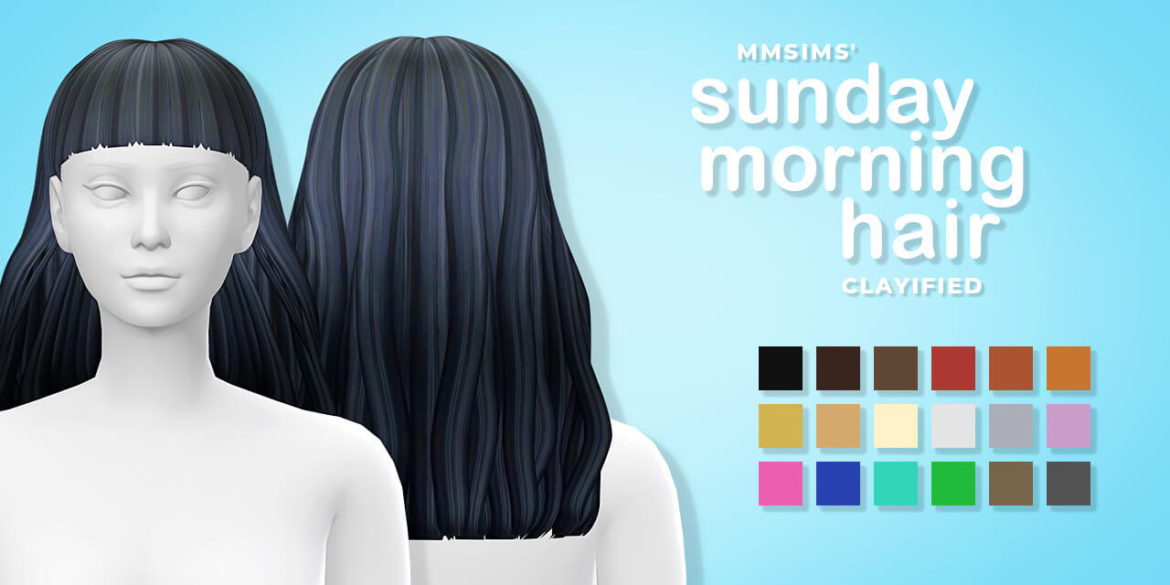 Sims 4 Maxis Match Hair – SUNDAY MORNING HAIR
