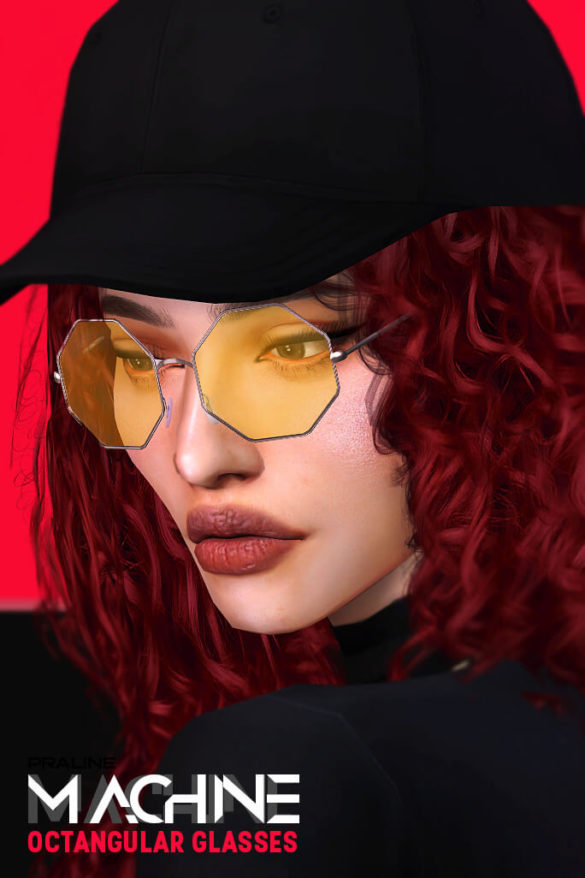 Sims 4 Accessories cc – MACHINE Octangular Glasses