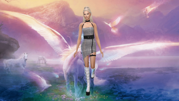 Sims 4 CAS Background Pink Horse