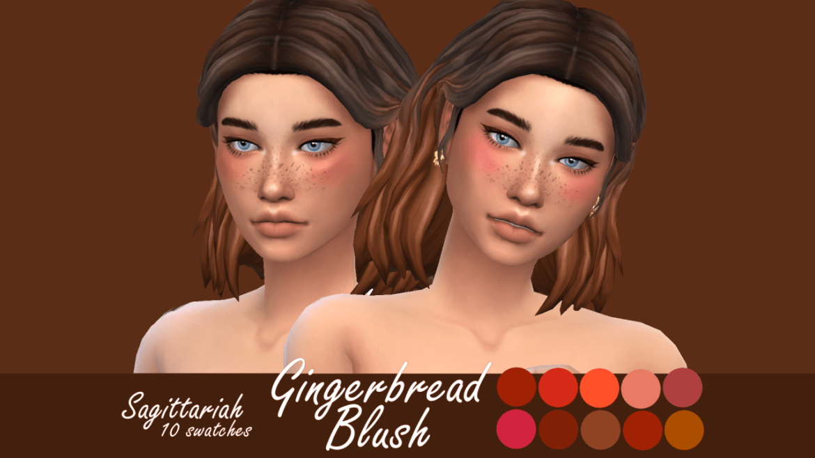 Sims 4 Makeup cc – Gingerbread Blush