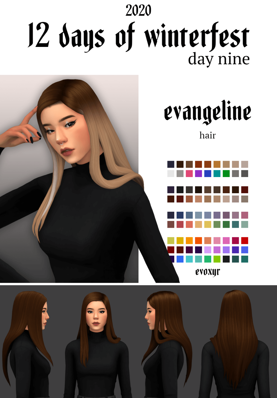 Sims 4 Maxis Match Hair