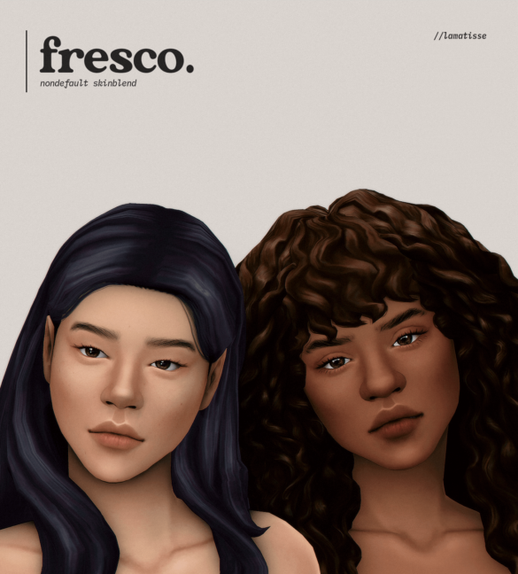 Sims 4 Skintones – fresco
