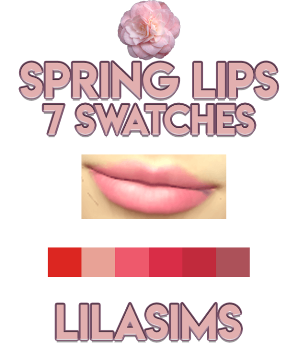 Sims 4 Makeup cc – Spring Lips