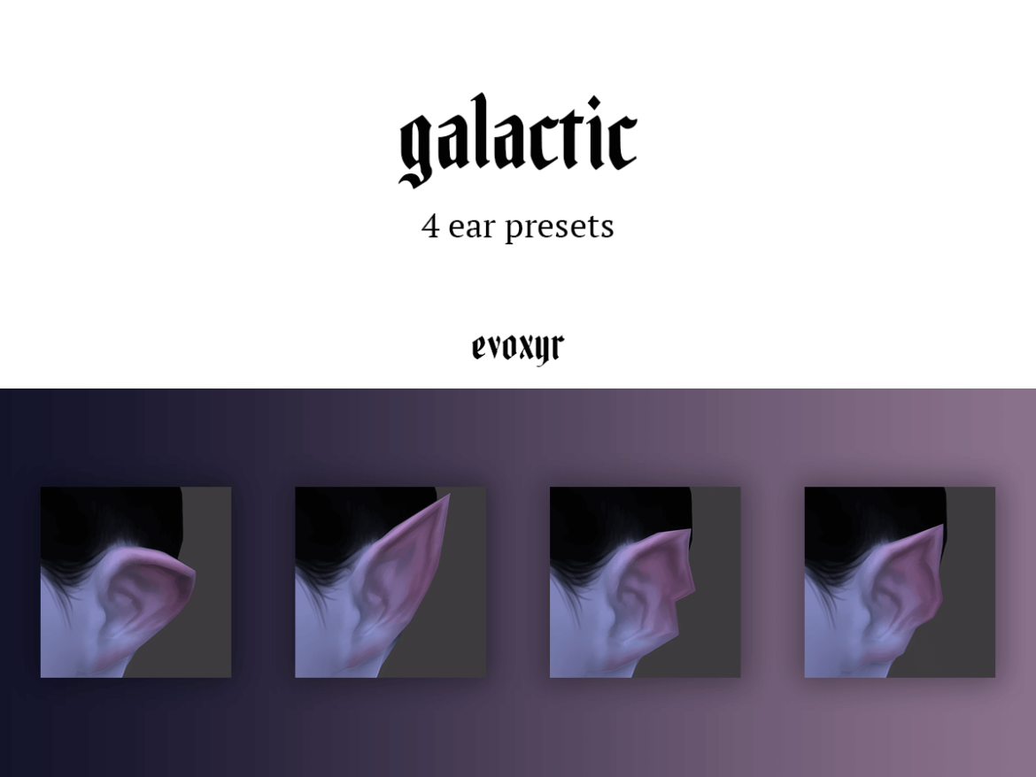 Sims 4 Presets & Sliders – galactic ear presets