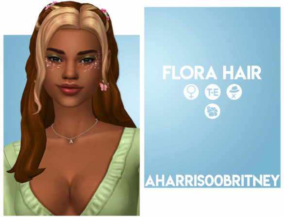 Sims 4 Flora Hair
