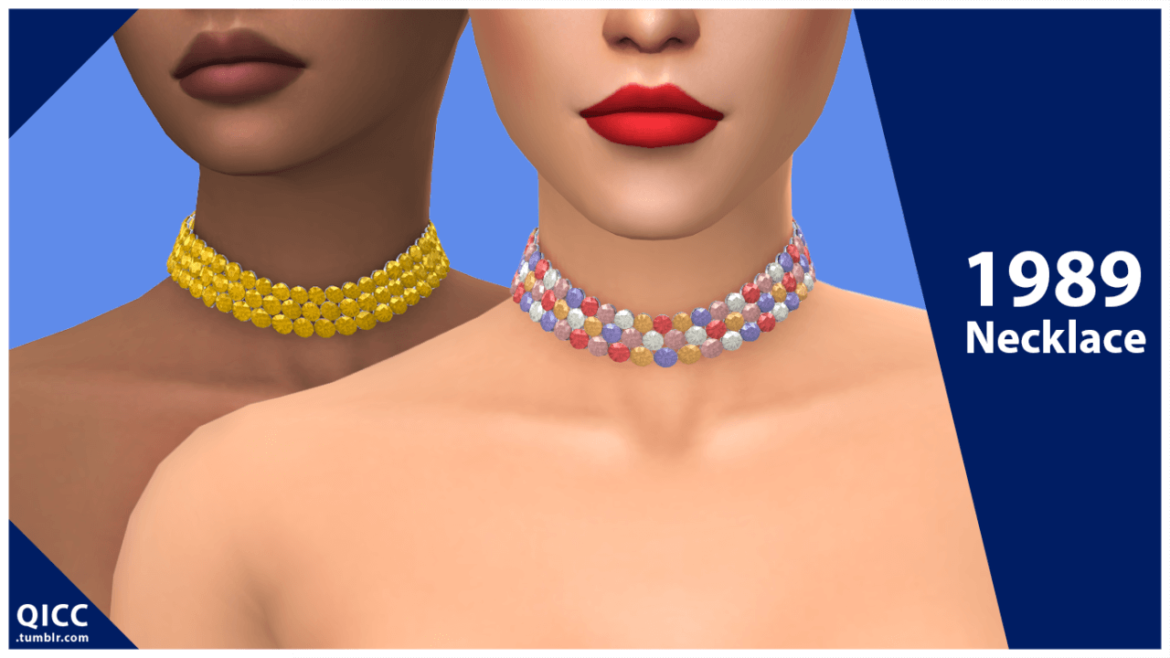 Sims 4 Accessories cc – 1989 Necklace