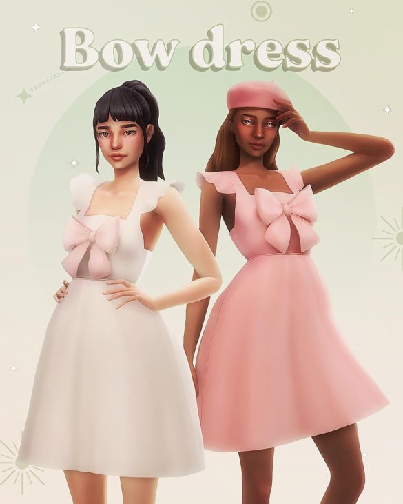 Sims 4 Bow dress