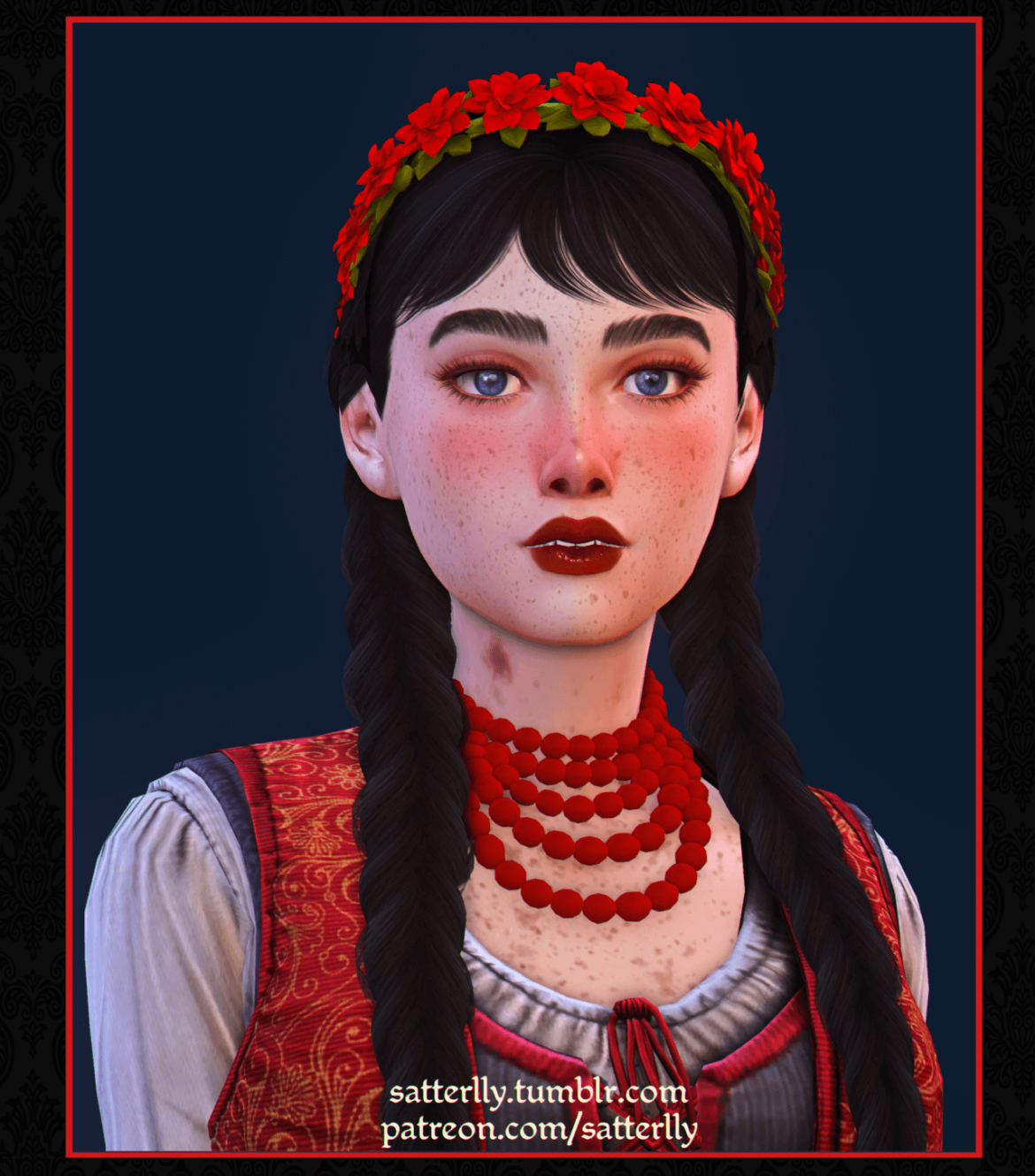 Sims 4 Accessories cc – Bead Necklace – Mina