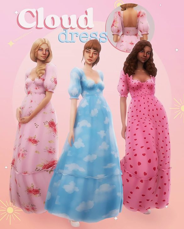 Sims 4 Cloud dress