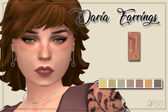 Sims 4 Accessories cc – Daria Earrings