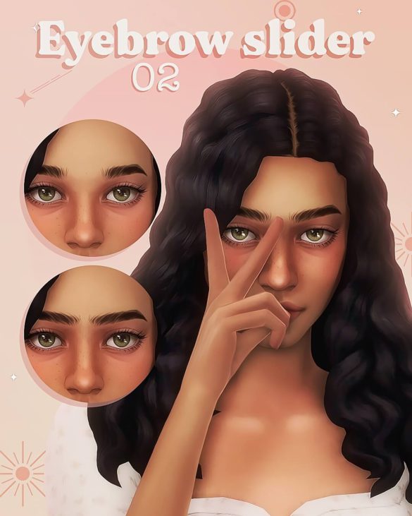 Sims 4 Eyebrow slider 02