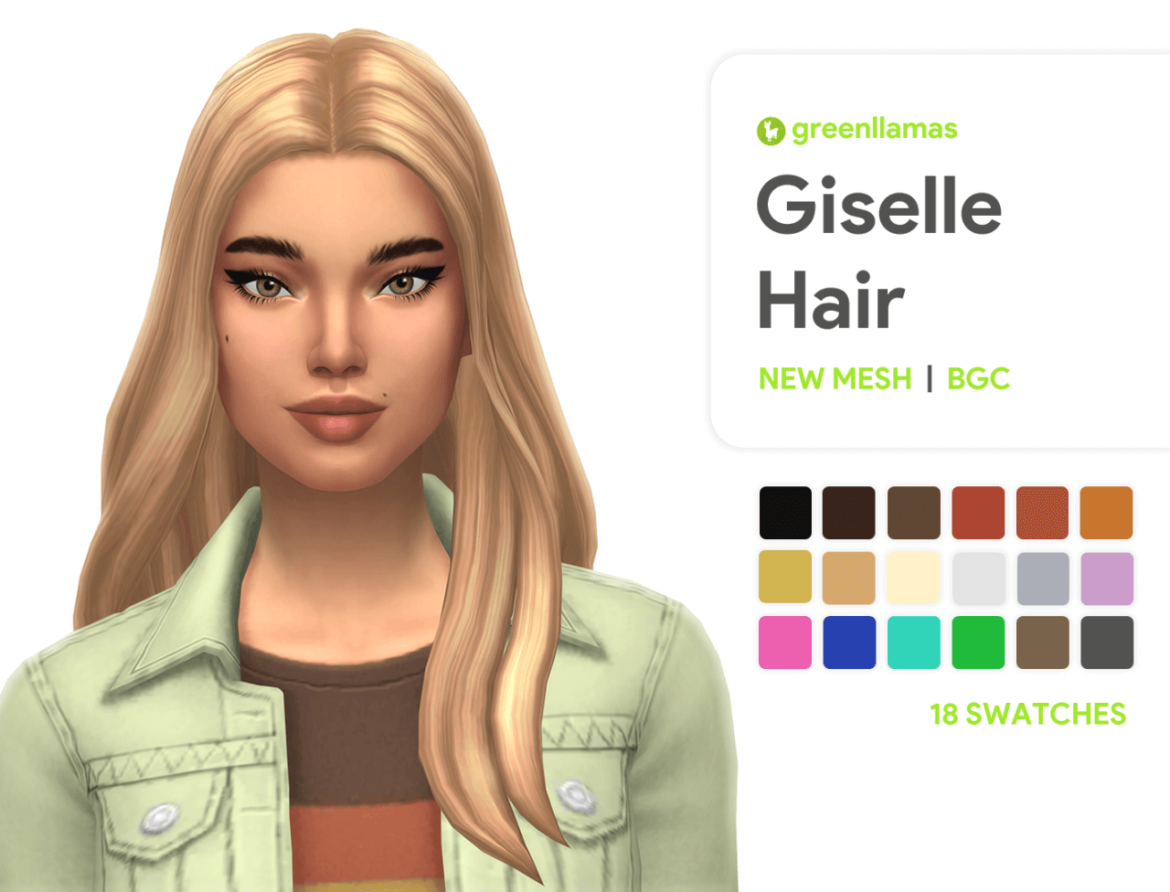 Sims 4 Maxis Match Hair – Giselle Hair