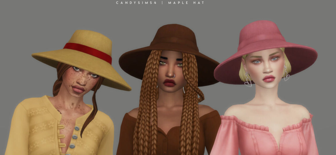 Sims 4 Accessories cc – MAPLE HAT