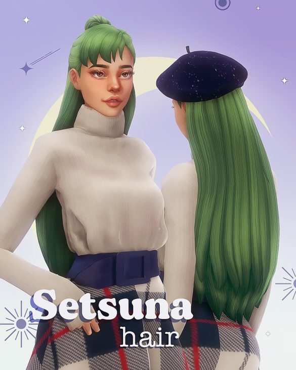 Sims 4 Setsuna hair