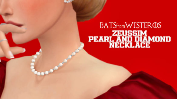 Accessories cc – Zeussim Pearl & Diamond Necklace