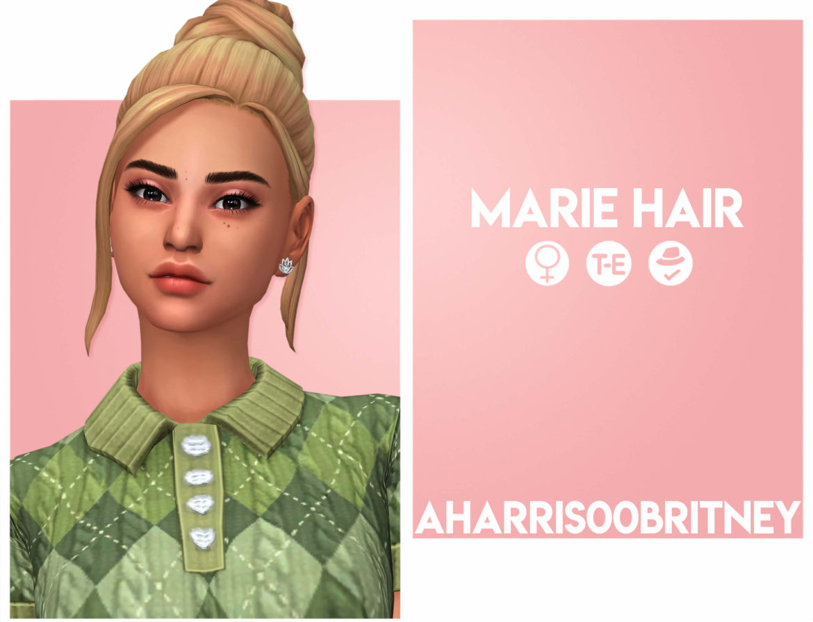 Sims 4 Marie Hair