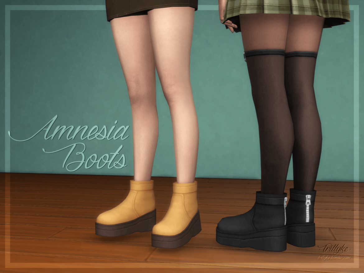 Sims 4 Shoes cc – Amnesia Boots