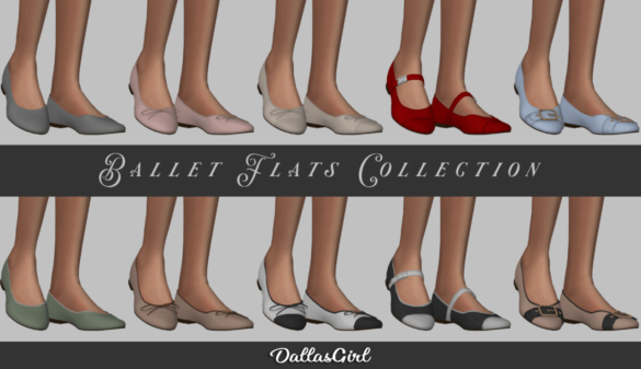 Sims 4 Shoes cc – Ballet Flats Collection