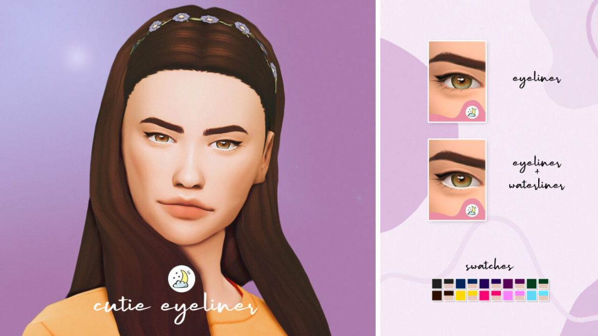 Sims 4 Makeup cc – Cutie Eyeliner
