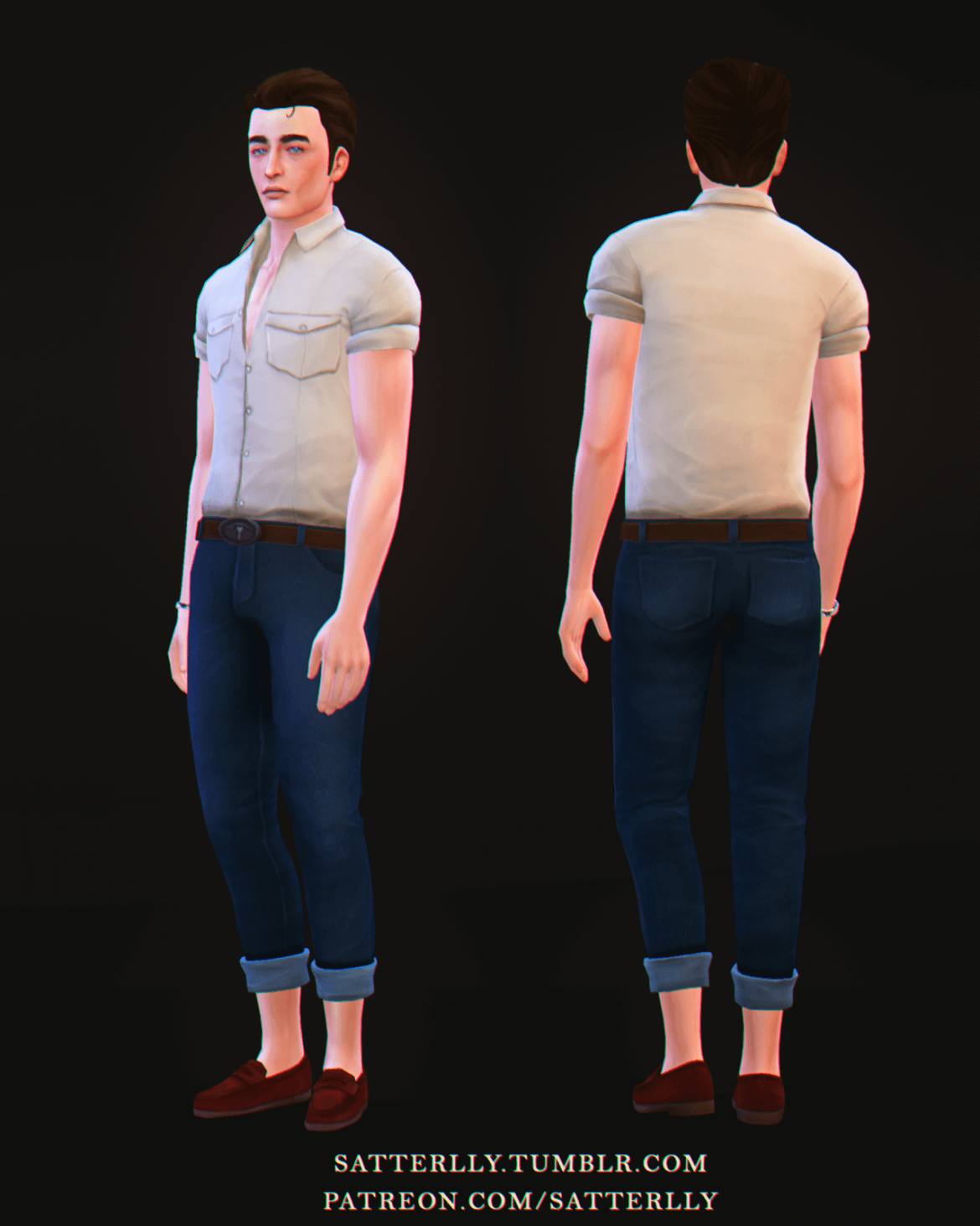 Sims 4 Clothing cc – Dreamfall Chapters – Magnus outfit