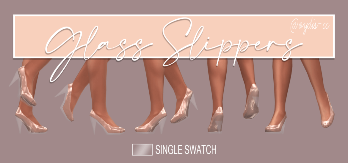 Sims 4 Shoes cc – Glass Slippers