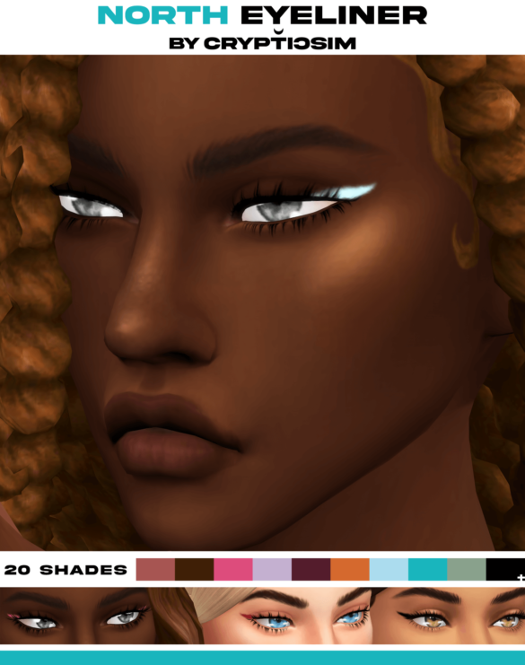 Sims 4 Makeup cc – NORTH EYELINER