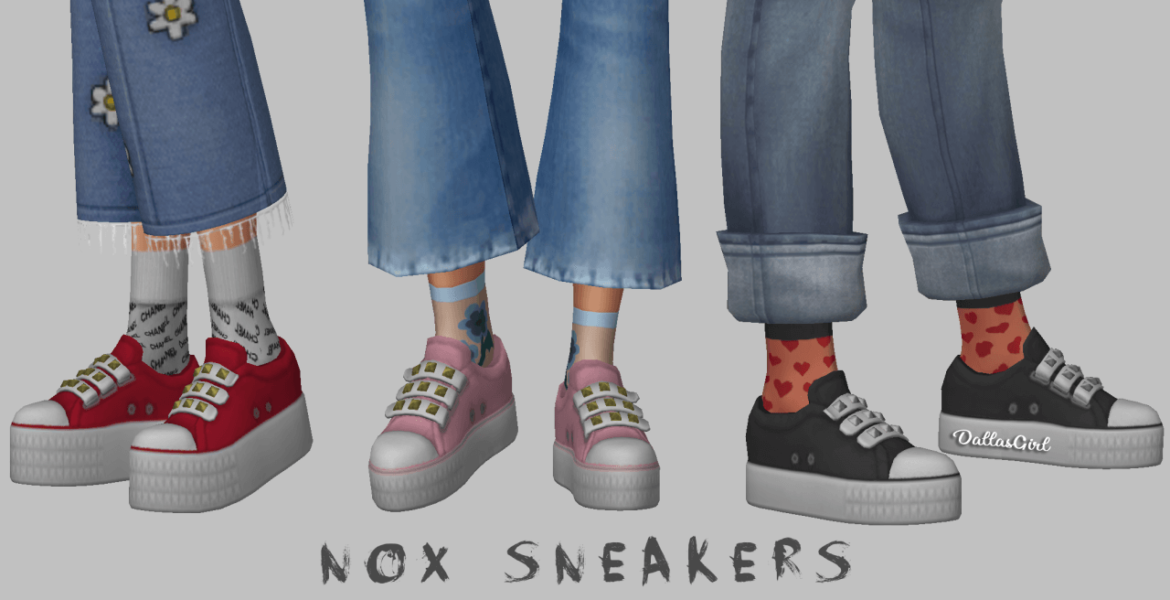 Sims 4 Shoes cc – Nox Sneakers – New Mesh
