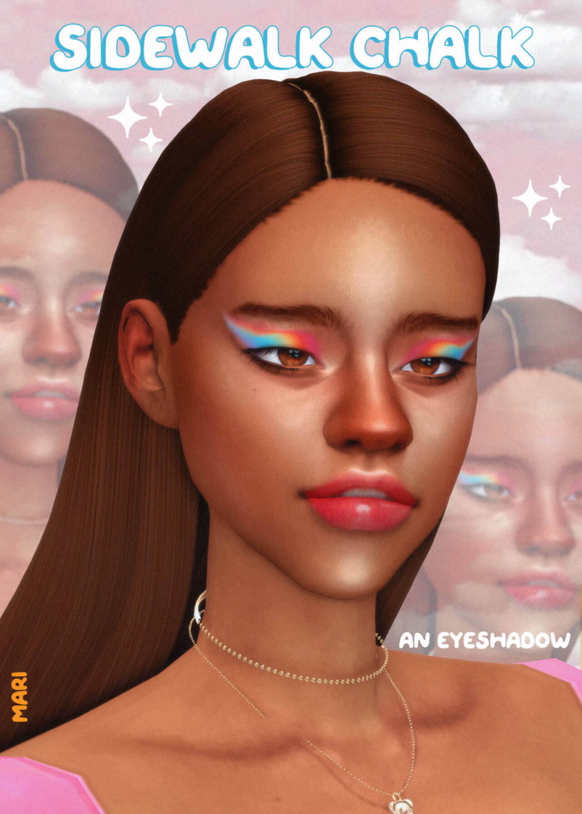 Sims 4 Makeup cc – Sidewalk Chalk Eyeshadow