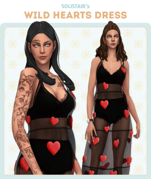 Sims 4 Wild Hearts Dress