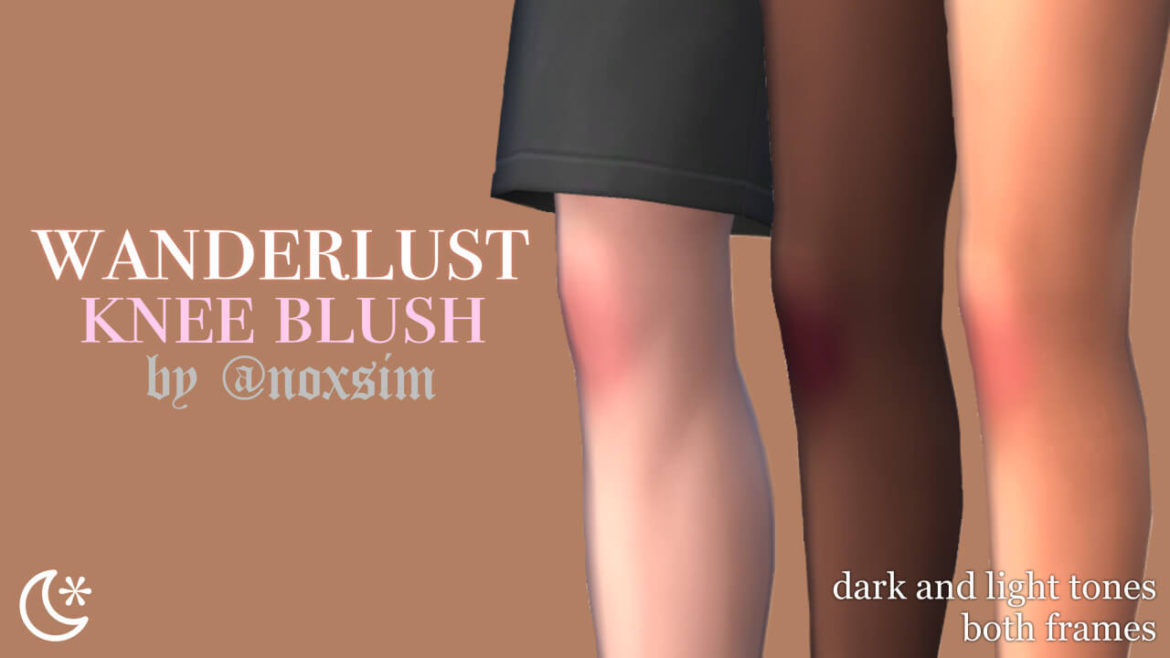 Sims 4 Makeup cc – Wanderlust Knee Blush