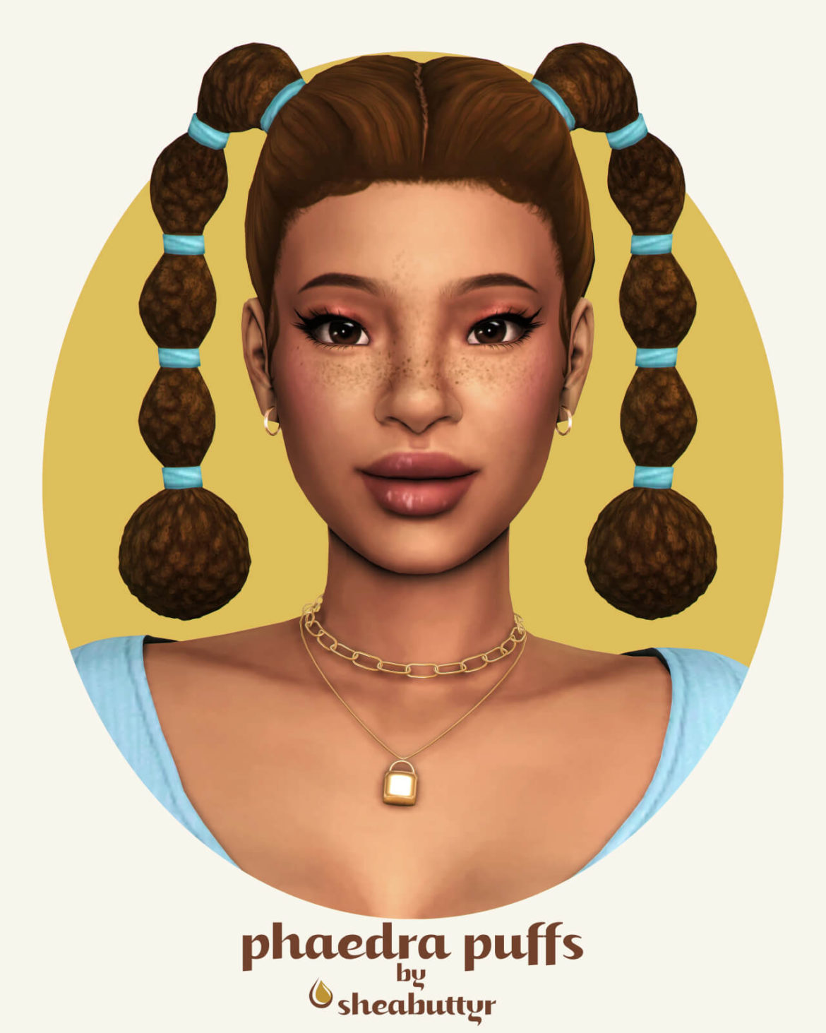 Sims 4 Maxis Match Hair – phaedra puffs