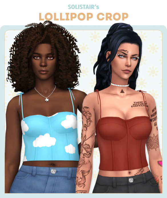Sims 4 Lollipop Crop Top