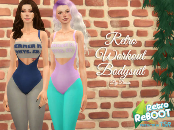 Sims 4 Retro Workout Bodysuit