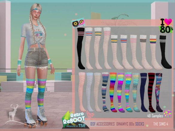 Sims 4 Retro ReBOOT DSF ACCESSORIES DINAMYC 80s