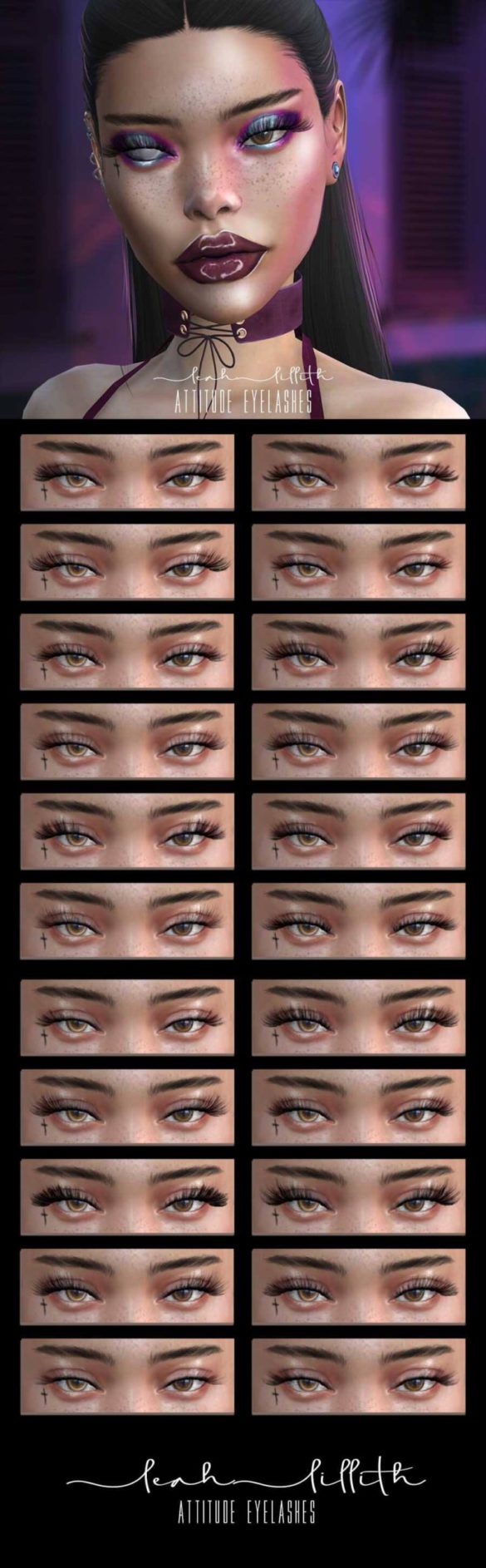 Sims 4 Attitude Eyelashes