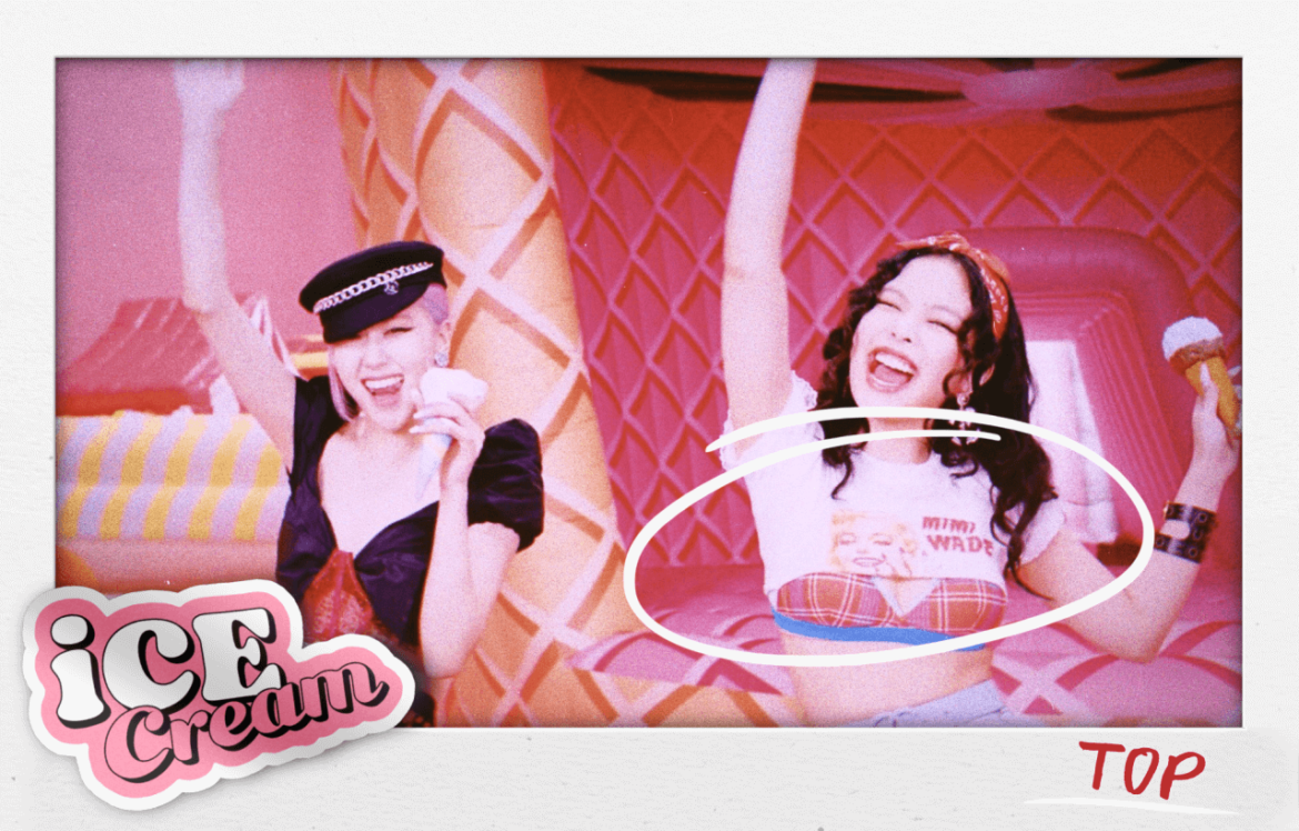 Sims 4 BLACKPINK’S ICE CREAM JENNIE TOP
